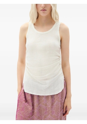 Ann Demeulemeester Mara jacquard tank top - White