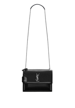 Saint Laurent Sunset logo-lettering shoulder bag - Black