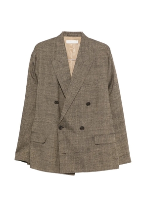 OUR LEGACY Halt double-breasted blazer - Brown
