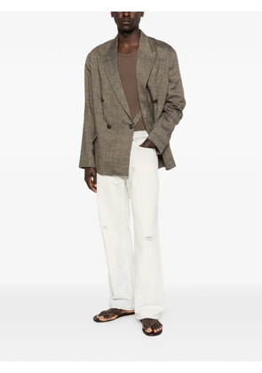 OUR LEGACY Halt double-breasted blazer - Brown