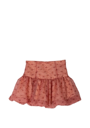 GANNI shibori organza short skirt - Pink