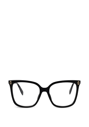 Marc Jacobs Eyewear rectangle logo glasses - Black