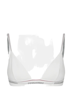 DSQUARED2 logo band bra - White