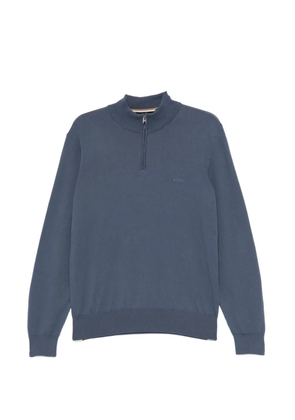 BOSS half-zip jumper - Blue