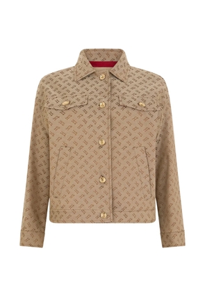 Herno button-fastening patterned jacket - Neutrals