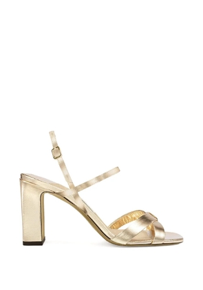 Jimmy Choo Elsy criss-cross block heel sandals - Gold