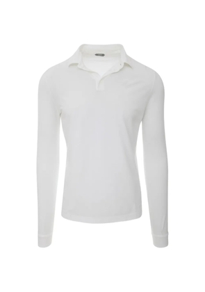Zanone slim fit long-sleeve polo shirt - White