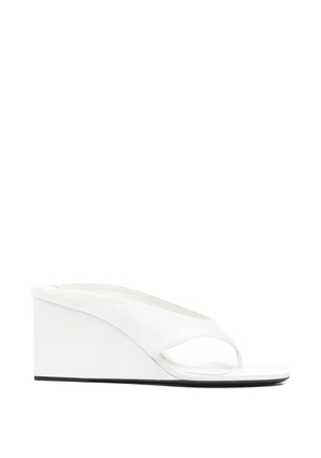 Alaïa Pre-Owned satin-finish mules - White