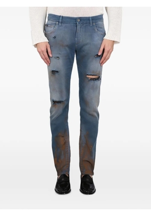 Dolce & Gabbana ripped jeans - Blue