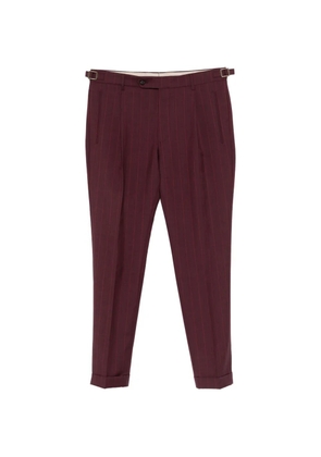 Berwich pinstriped trousers - Red