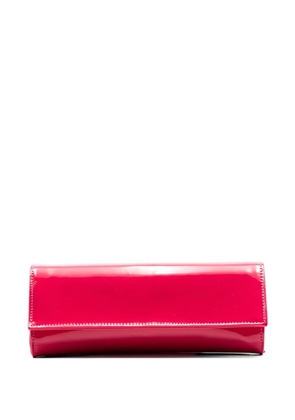 Castagna patent-finish clutch bag - Pink