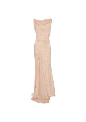 Victoria Beckham Posy cowl-neck maxi dress - Neutrals