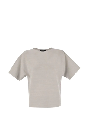 Fabiana Filippi boat-neck sweater - Grey