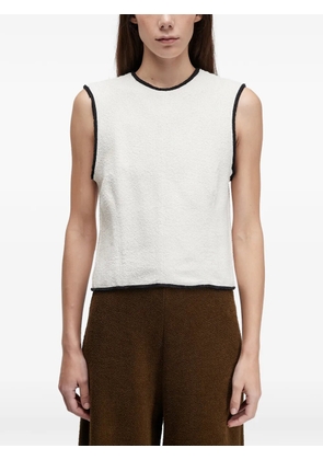 Osklen textured sleeveless top - White