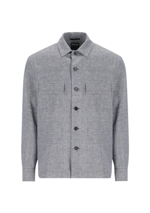 Zegna flap-pockets shirt - Grey