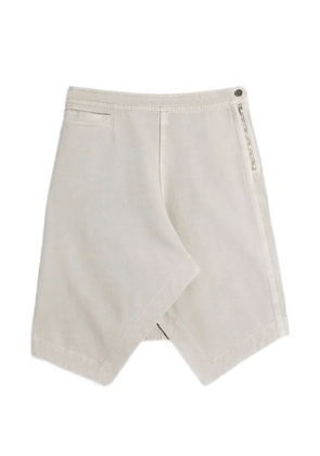 LEMAIRE asymmetrical mini skirt - Neutrals