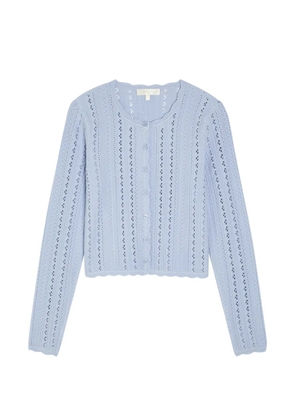 LoveShackFancy open-work cardigan - Blue