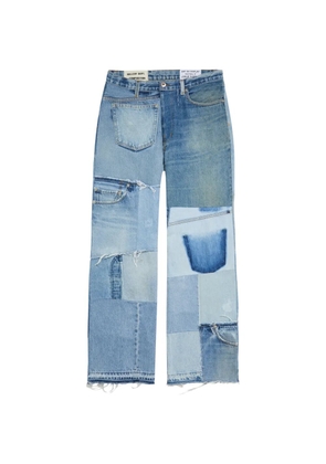 GALLERY DEPT. Mixed-denim straight-leg jeans - Blue