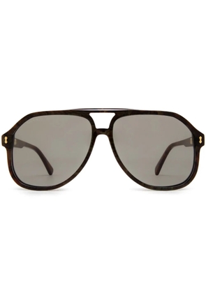 Gucci Eyewear pilot-frame sunglasses - Brown