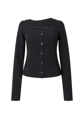 Muller Of Yoshiokubo ribbed top - Black