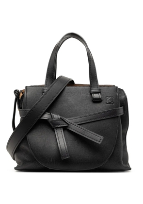 Loewe Pre-Owned 2018 Small Leather Gate Top Handle Bag satchel - Black