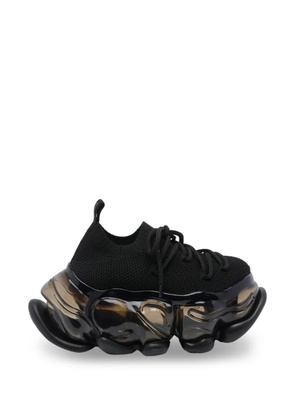 GROUNDS Skyscraper lace-up sneakers - Black