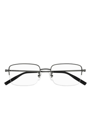 Montblanc titanium square-frame glasses - Grey