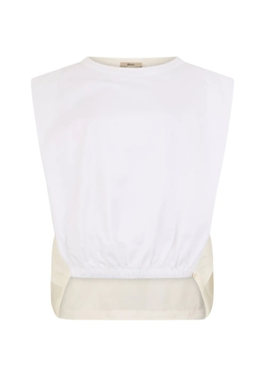Herno round-neck panelled top - Neutrals