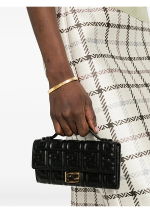 FENDI enbossed leather mini bag - Black