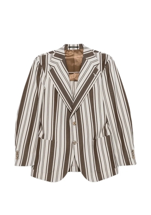 Gabriele Pasini striped blazer - Brown