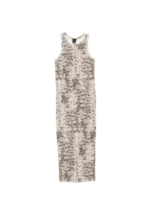 PINKO animal-print midi dress - Neutrals