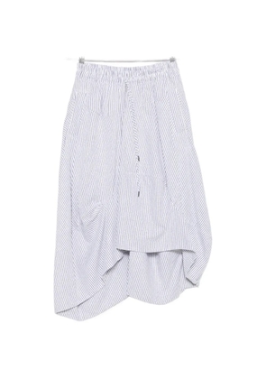 Vivienne Westwood drawstring striped midi skirt - White