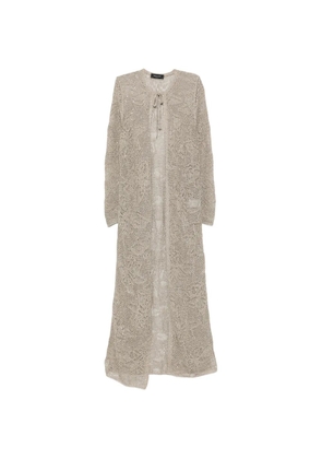 Fabiana Filippi tie-detail coat - Green