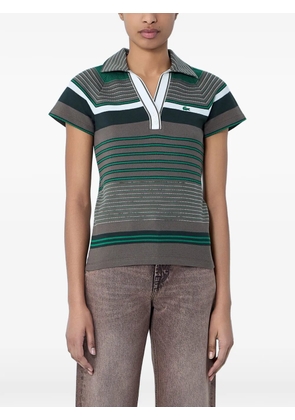 Lacoste striped polo shirt - Brown