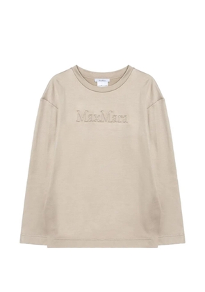 Max Mara embossed sweatshirt - Neutrals