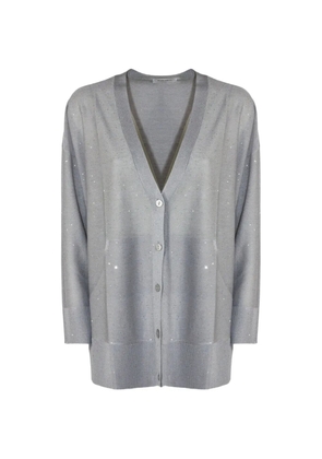 Kangra sequin-embellished cardigan - Grey