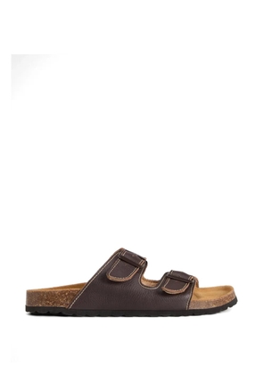 Woolrich strap-details leather sandals - Brown