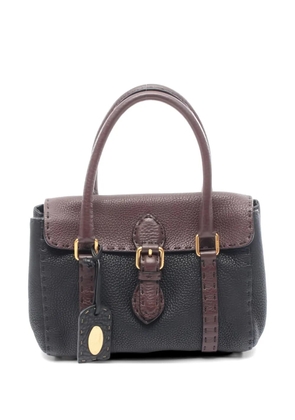 Fendi Pre-Owned 2010s mini Linda Selleria leather tote bag - Black