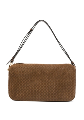 Gucci logo-pattern shoulder bag - Brown