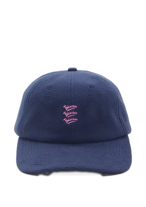 Bisous Skateboards logo-embroidered baseball cap - Blue