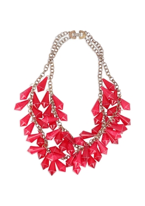 Vintage 1940s embellished necklace - Gold