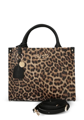 LIU JO leopard print shopping bag - Neutrals