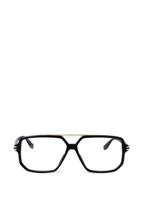 Marc Jacobs Eyewear browline geometric-frame glasses - Black