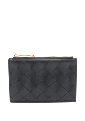 Bottega Veneta Pre-Owned 2020s Intrecciato leather wallet - Black