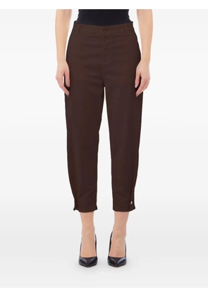 LIU JO button balloon trousers - Brown