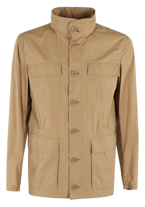 Herno crease-effect field jacket - Neutrals