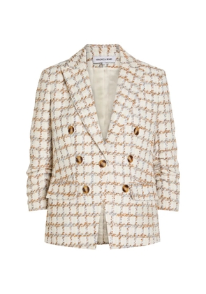 Veronica Beard checked double-breasted tweed jacket - Neutrals