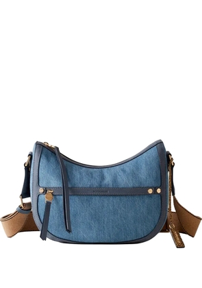 Borbonese small Luna shoulder bag - Blue