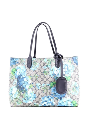 Gucci Pre-Owned Reversible Blooms GG Print Leather Medium tote bag - Blue