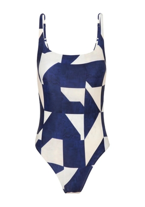 Lenny Niemeyer geometric print swimsuit - White